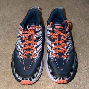 Hoka One One Womens Speedgoat 4 1106527 MBHH Blue Running Shoes Sneakers Sz 9